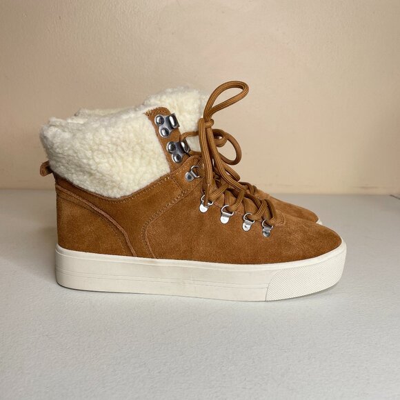 Marc Fisher Darlen Leather Platform Ankle Boots Size 7.5 - Picture 5 of 16